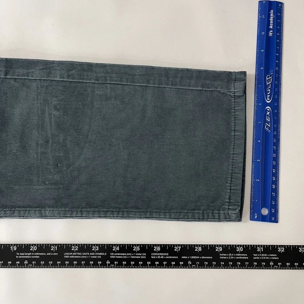 Levis 505 Pants Mens 31x30 Slate Gray Corduroy Pinwale Regular Straight Preppy
